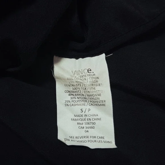 Vince Navy Lace Knit Sweater Dress Long Sleeve Crew Neck‎ Size S - Picture 6 of 10